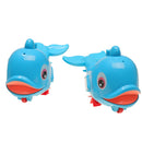 Baby Bath Toy Floating Dolphin Water Spray Swimming Water Toy - Pack Of 6