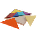 New Wooden Tangram Toy Geometrical Jigsaw Puzzle Brain Teaser Game Kids/Baby Early Learning - 22x22cm