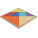 New Wooden Tangram Toy Geometrical Jigsaw Puzzle Brain Teaser Game Kids/Baby Early Learning - 22x22cm