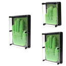 Plastic 3D Image Captor Pin Art Sculpture Hand Mould with Frame Home DÃ©cor Office Toy - Green Medium