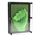 Plastic 3D Image Captor Pin Art Sculpture Hand Mould with Frame Home DÃ©cor Office Toy - Green Medium