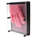 3D Impression Nails Pin Art Sculpture Hand Mold Desk Executive Toy Gadget Gifts Â–Pink Big