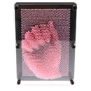 Plastic 3D Image Captor Pin Art Sculpture Hand Mould with Frame Home DÃ©cor Office Toy - Pink Medium
