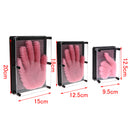 Plastic 3D Image Captor Pin Art Sculpture Hand Mould with Frame Home DÃ©cor Office Toy - Pink Small