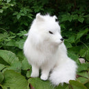 Vivid Simulation Plush Animal Model Figures Home Decoration Kids Toy Birthday Gift - Mother & Son Fox