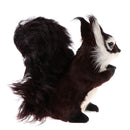 Vivid Simulation Plush Animal Model Figures Home Decoration Kids Toy Birthday Gift - Dark Brown Squirrel