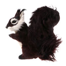 Vivid Simulation Plush Animal Model Figures Home Decoration Kids Toy Birthday Gift - Dark Brown Squirrel