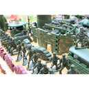 176 Pieces Army Men Playset 6cm Soldier Action Figures with Tanks Planes Flags & More Accessories