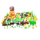 200pcs Plastic Jurassic Dino Animal Model Set Playset Science & Nature Toy Educational