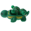 4 Pieces Cute Rubber Squeaky Turtle Family Kids Baby Toddler Bath Time Toy
