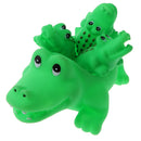 4 Pieces Cute Rubber Squeaky Crocodile Family Kids Baby Toddler Bathing Toy