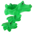 4 Pieces Cute Rubber Squeaky Crocodile Family Kids Baby Toddler Bathing Toy