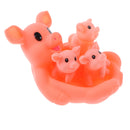 4 Pieces Cute Rubber Squeaky Pig Family Kids Baby Toddler Bathing Toy