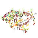 100 Pieces Mini Jurassic Dinosaur Animal Action Figures Model DIY Scene Kits Playset Kids Toy Gift
