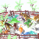 100 Pieces Mini Jurassic Dinosaur Animal Action Figures Model DIY Scene Kits Playset Kids Toy Gift