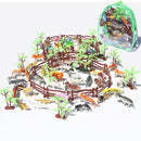 100 Pieces Mini Jurassic Dinosaur Animal Action Figures Model DIY Scene Kits Playset Kids Toy Gift