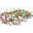 100 Pieces Mini Jurassic Dinosaur Animal Action Figures Model DIY Scene Kits Playset Kids Toy Gift