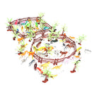 100 Pieces Mini Jurassic Dinosaur Animal Action Figures Model DIY Scene Kits Playset Kids Toy Gift