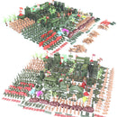 325 Pieces WWII Soldier 5cm Army Figures Playset for Army Sand Scene Model Children Toy Collection