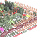 325 Pieces WWII Soldier 5cm Army Figures Playset for Army Sand Scene Model Children Toy Collection