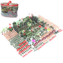 325 Pieces WWII Soldier 5cm Army Figures Playset for Army Sand Scene Model Children Toy Collection