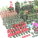 325 Pieces WWII Soldier 5cm Army Figures Playset for Army Sand Scene Model Children Toy Collection