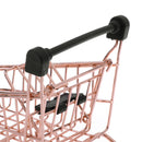 Mini Metal Shopping Cart Salesman Sample Kids Pretend Play Toy Rose - Rose Gold S