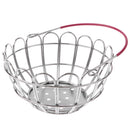 Kids Mini Metal Supermarket Shopping Basket For Kitchen Fruit Vegetable Food Grocery Storage Pretend Play Tools Toy Gifts Red