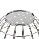 Kids Mini Metal Supermarket Shopping Basket For Kitchen Fruit Vegetable Food Grocery Storage Pretend Play Tools Toy Gifts Round Pink