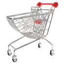 Mini Metal Shopping Cart Salesman Sample Kids Pretend Play Toy - Red