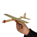 3D Wooden Puzzle DIY Inertial Hand Throwing Flying Plane Model Assembly Jigsaw Science Physics Toy