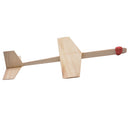 3D Wooden Puzzle DIY Inertial Hand Throwing Flying Plane Model Assembly Jigsaw Science Physics Toy