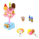 22pcs Ice Cream Desserts Tower Stand Pretend Play Food Toy Set For Kids