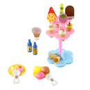 22pcs Ice Cream Desserts Tower Stand Pretend Play Food Toy Set For Kids