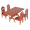 1/12 Dollhouse Plastic Dining Table Chairs Set Kitchen Furniture Dolls House Decoration