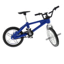 1:24 Scale Alloy Finger Bike Toy Mountain Bicycle Diecast Model w/Lock Wrench Desk Gadget Stocking Fillers Â–Blue