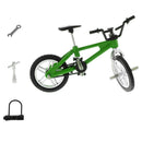 1:24 Scale Alloy Finger Bike Toy Mountain Bicycle Diecast Model w/Lock Wrench Desk Gadget Stocking Fillers Â–Green