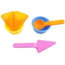 Set Of 6 Plastic Sand Molds Beach Ice Cream Cone Molds Sand Box Kids Toy
