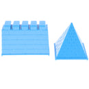 Set Of 6 Plastic Building Sand Molds Beach Sandcastle Sand Box Kids Toy Fun