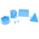 Set Of 6 Plastic Building Sand Molds Beach Sandcastle Sand Box Kids Toy Fun