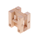 Chinese Classic Wooden Brain Teaser Puzzle Educational Toys Gift for Kids Adult - I-shaped Lock