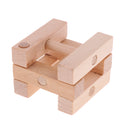 Chinese Classic Wooden Brain Teaser Puzzle Educational Toys Gift for Kids Adult - I-shaped Lock