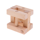 Chinese Classic Wooden Brain Teaser Puzzle Educational Toys Gift for Kids Adult - I-shaped Lock