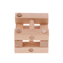 Chinese Classic Wooden Brain Teaser Puzzle Educational Toys Gift for Kids Adult - I-shaped Lock