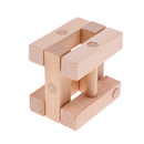 Chinese Classic Wooden Brain Teaser Puzzle Educational Toys Gift for Kids Adult - I-shaped Lock