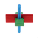Chinese Classic Wooden Brain Teaser Puzzle Educational Toys Gift for Kids Adult - 3 Sticks Lock