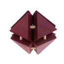 Magic 3D IQ Puzzle Wooden Kong Ming Lock Brain Teaser Intellectual Toy Educational Desk/Office Gadget Crafts - 8 Triangles
