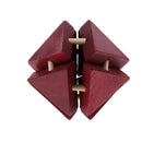 Magic 3D IQ Puzzle Wooden Kong Ming Lock Brain Teaser Intellectual Toy Educational Desk/Office Gadget Crafts - 8 Triangles