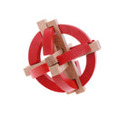 Magic 3D IQ Puzzle Wooden Kong Ming Lock Brain Teaser Intellectual Toy Educational Desk/Office Gadget Crafts - Globe