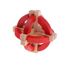 Magic 3D IQ Puzzle Wooden Kong Ming Lock Brain Teaser Intellectual Toy Educational Desk/Office Gadget Crafts - Globe